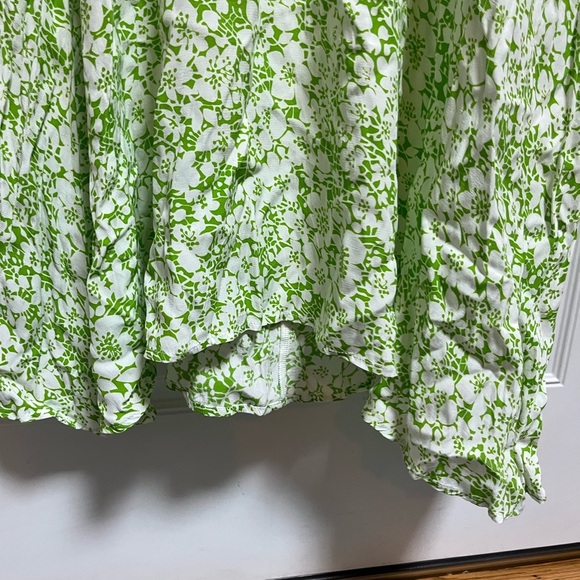 Faithfull the brand Marie Louise midi dress in freja floral print XL green white - Picture 6 of 7